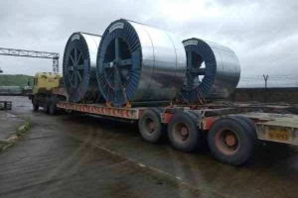 Moving Power cable drums to Kuwait